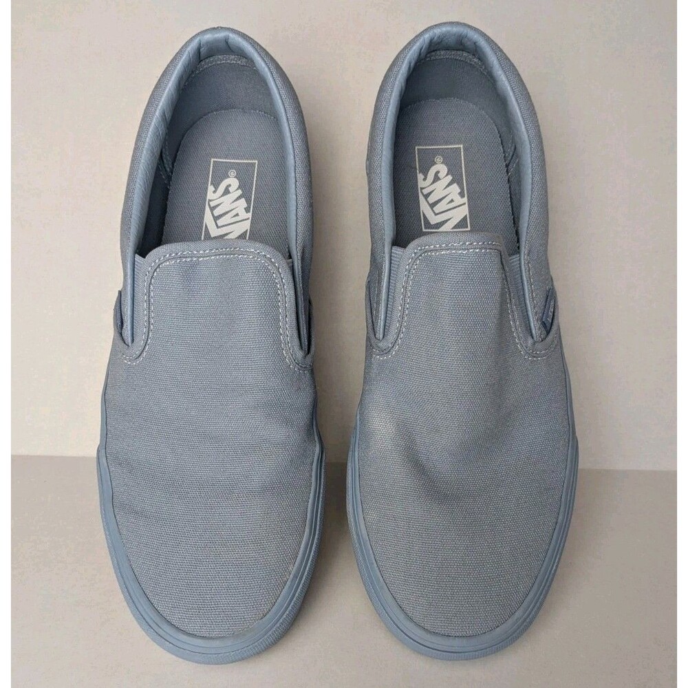 VANS Classic Slip-On Baby Blue Women's Size 11 Mens 9.5 Slide Sneaker Shoes